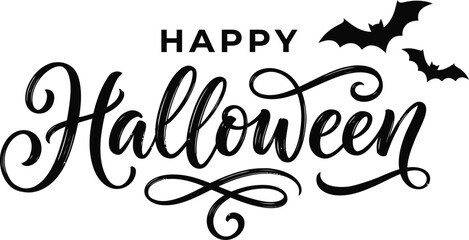 Happy halloween greeting with bats © jannatisiin