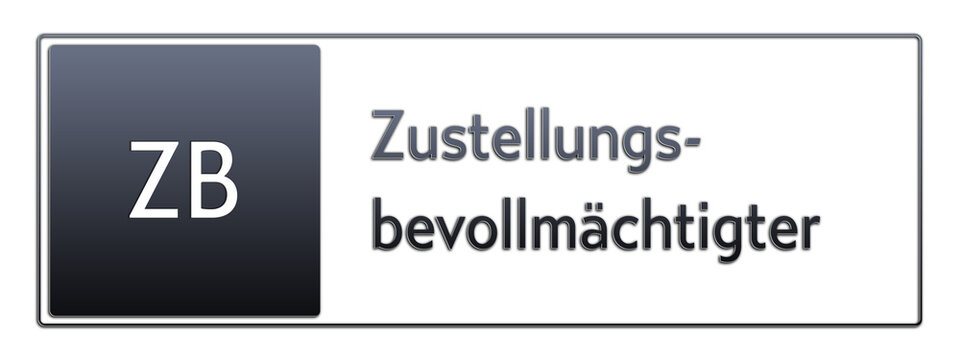 ZB - Zustellungsbevollm&auml;chtigter - Jura Rechts Abk&uuml;rzung