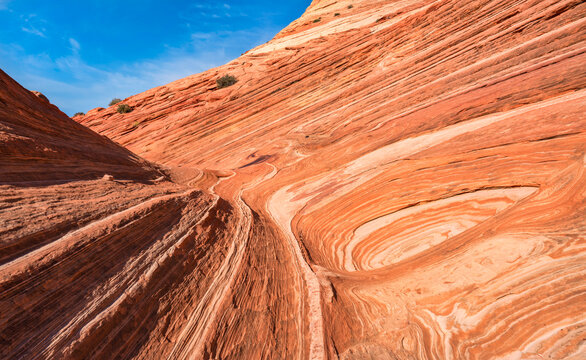 The Wave - Coyote Buttes North - Paria Canyon - Vermilion Cliffs Wilderness on the Arizona and Utah border