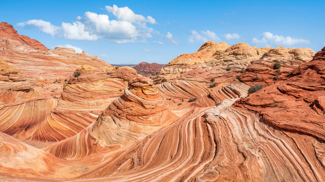 The Wave - Coyote Buttes North - Paria Canyon - Vermilion Cliffs Wilderness on the Arizona and Utah border