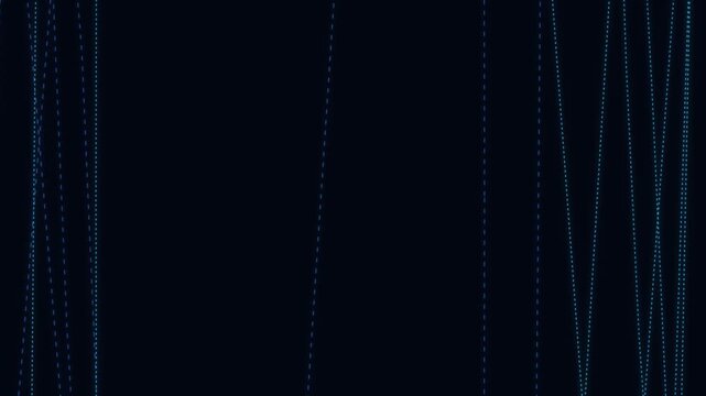 Dark background displays a pattern of lines in shades of blue. The lines move vertically, adding depth and dimension to the scene. Suitable for various design projects
