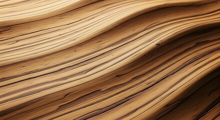 Fototapeta premium Abstract wood grain texture with flowing lines warm brown tones and organic patterns