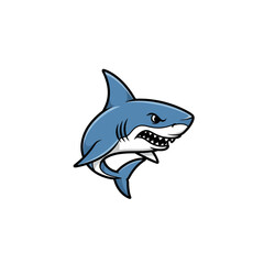 Naklejka premium Cartoon Shark Illustration