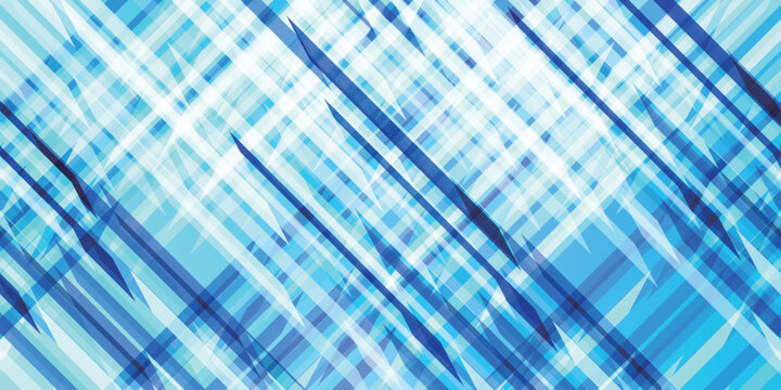 Abstract Blue Geometric Lines Pattern Background