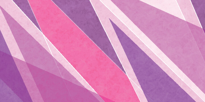 Geometric Abstract Background with Pink and Purple Layers