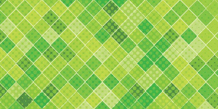 Geometric Green Abstract Pattern Design Background