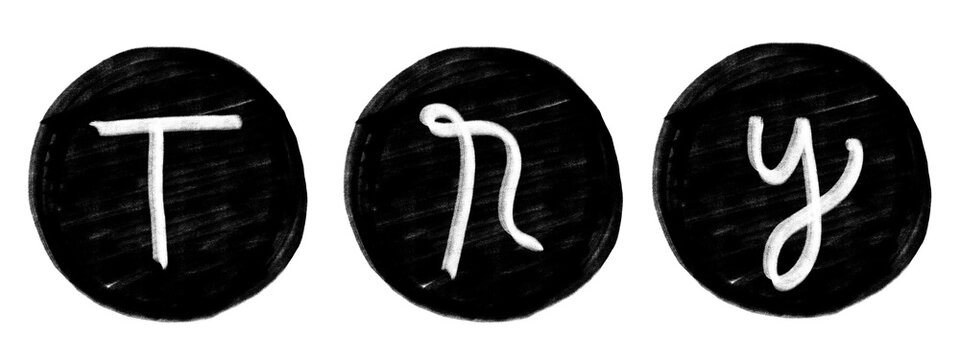 Three letter tiles spelling try on a dark background for motivation and persistence