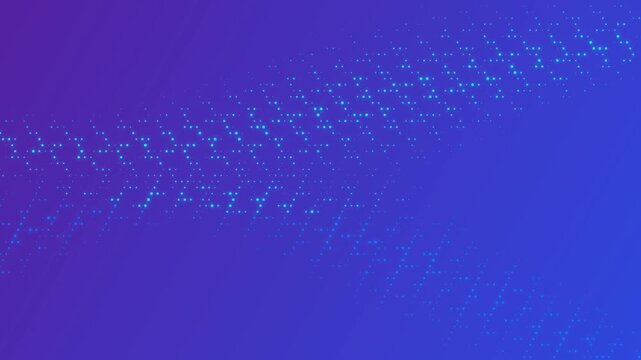 Digital code streaming in blue background