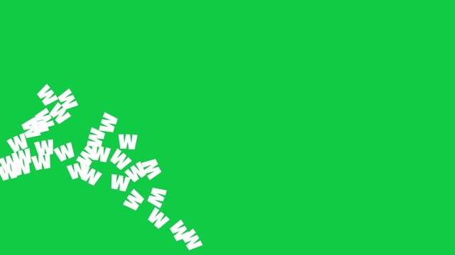 Laughing Text Spraying on Green Screen Background, Seamless Loop