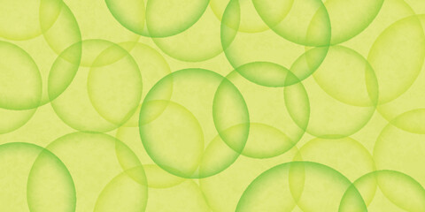 Obraz premium Abstract Bright Yellow Green Bubble Pattern Background
