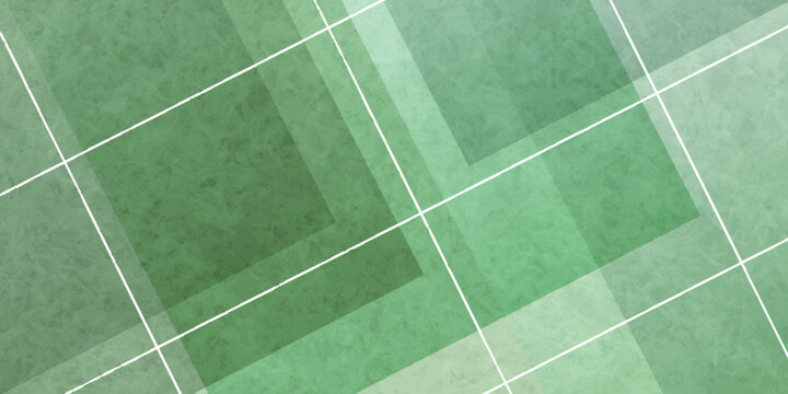 Geometric Abstract Green Overlapping Squares Background Pattern