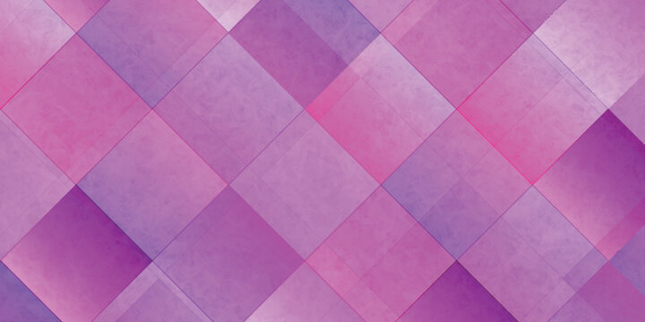 Abstract pink geometric diamond pattern background