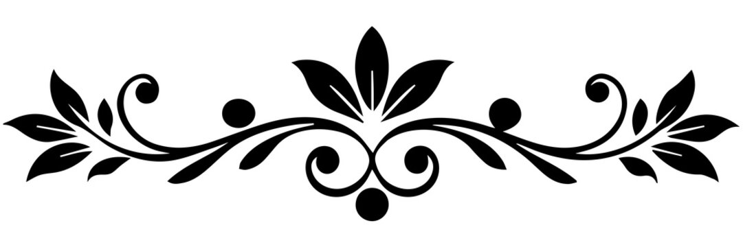 flower, floral, vector, design, decoration, pattern, tattoo, illustration, art, leaf, element, nature, silhouette, black, ornament, plant, tribal, scroll, swirl, shape, butterfly, flowers, decor, curv