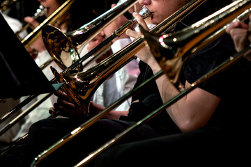 Fototapeta premium Trombone players 