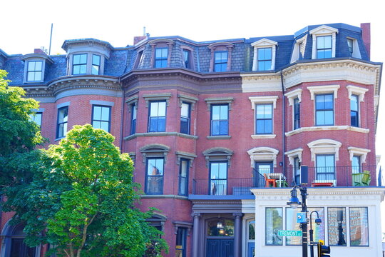 Boston Massachusetts, USA: 05 30 2026: Masschusettes avenue historical building in Boston