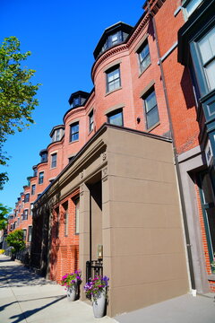 Boston Massachusetts, USA: 05 30 2026: Masschusettes avenue historical building in Boston