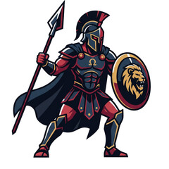 Obraz premium Ares God of War vector