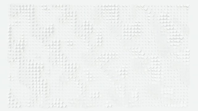 Cascading Noise Ripple on Minimalist White Cubes
