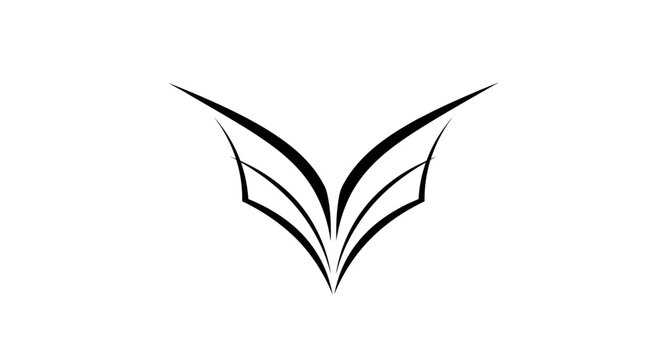 Abstract Wing Chevron Vector Symbol