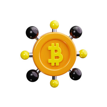 cryptocurrency 3d render icons