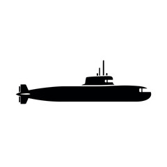 Silhouette of a Submarine. © Diki