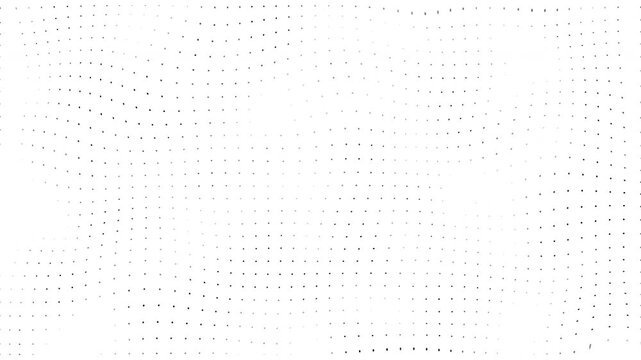 Abstract Black Halftone Dot Pattern Background with Minimalist Geometric Texture for Motion Graphics and Design