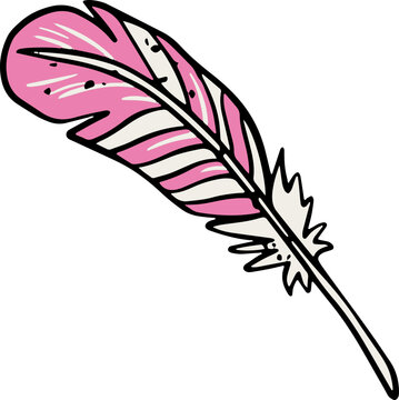 witch quill pen illustration, halloween decoration, magical tattoo design