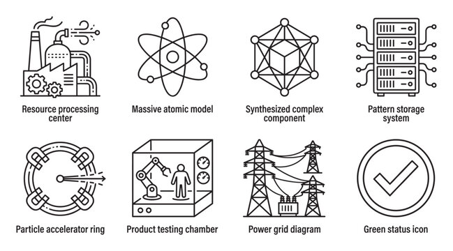 Resource processing center, massive atom, synthesized component, pattern storage system.