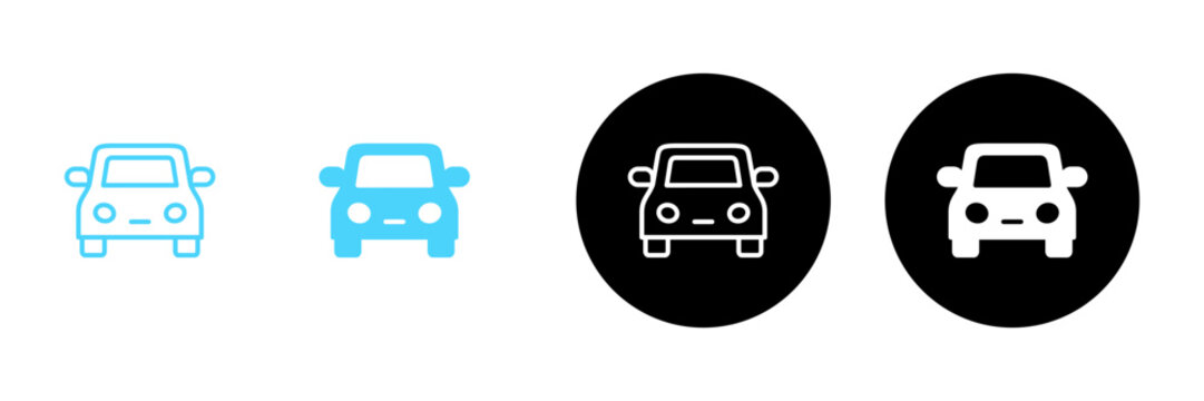 Car icon vector. car sign and symbol. small sedan