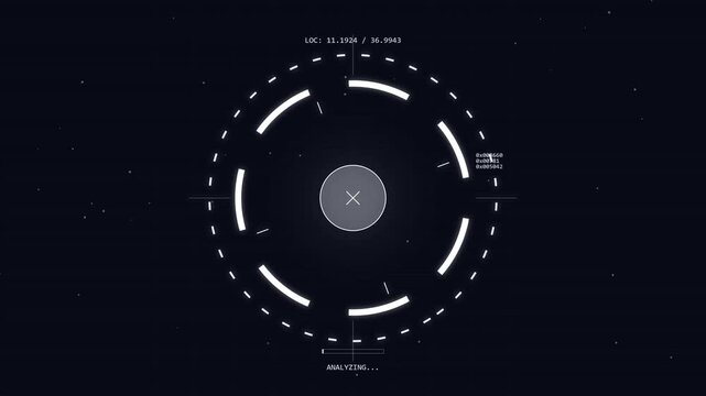 Target circle 2d HUD Circular interface