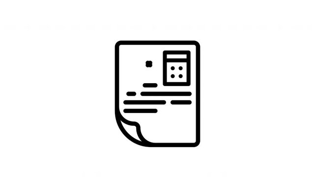 mathematics minimalist stroke animation