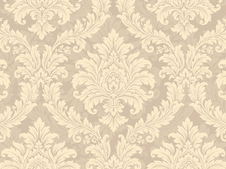 Fototapeta premium Pattern of classic textile highlighting victorian seamless background and elegant damask suitable for ornate wallpaper beautiful layout decoration