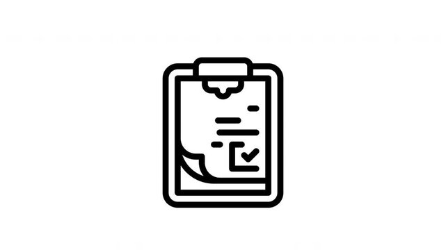questionnaire minimalist stroke animation