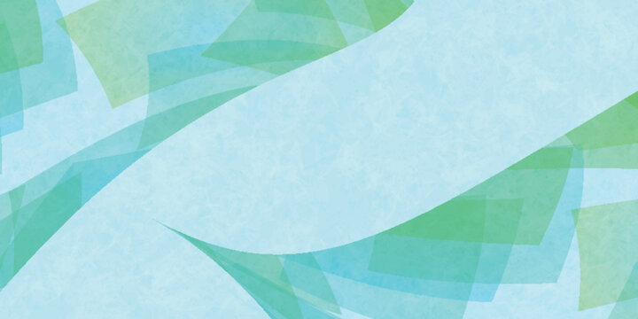 Abstract Light Blue and Green Geometric Background Design