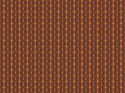Rich warm tones create an elegant, repeating geometric pattern