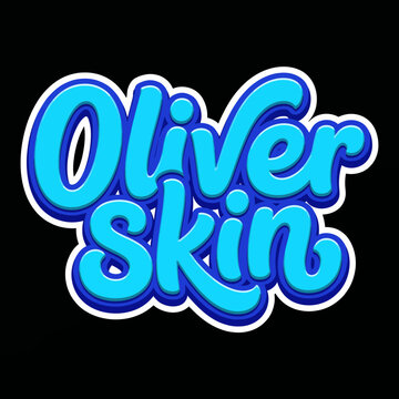 This playful logo design for Oliver Skin features vibrant colors and a whimsical font, embodying the brand's lively and youthful spirit in the skincare market.