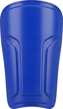 Blue shin guard for sports protection.
