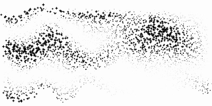 Pixelated bitmap wave gradient texture. Black and white dither pattern background. Abstract wavy glitchy pattern. 8 bit video game screen wallpaper. Wide pixel art retro illustration. Vector