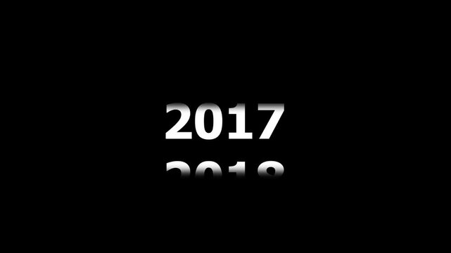 Dynamic digital calendar year counter animation featuring rapidly changing numerical dates from past to future for time travel concept and cinematic motion backgrounds and presentations