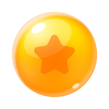 yellow glossy orb