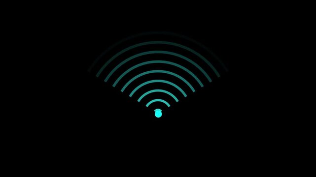 wifi signal concept motion animation icon 
