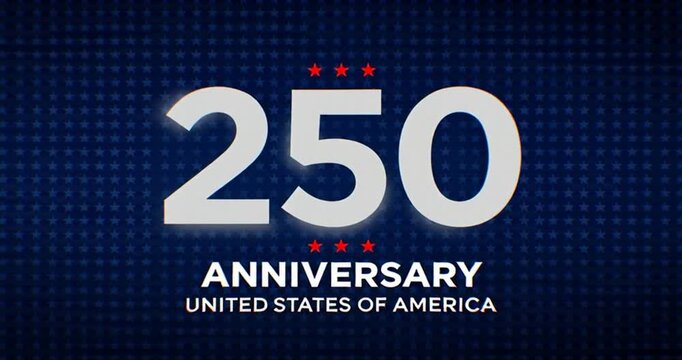 250th anniversary USA Background Logo. 
