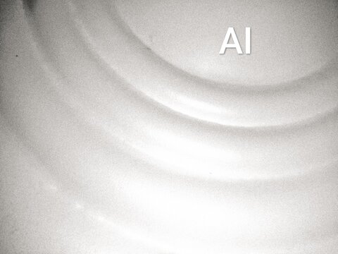 abstract background with white circles word ai