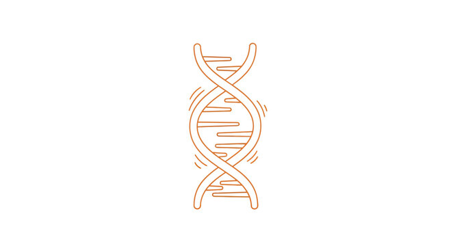 Double Helix DNA Structure Illustration.