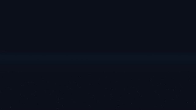 A single vibrant neon line glows across the dark night sky