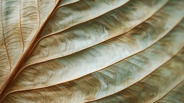 Dried kauri leathery leaf close up