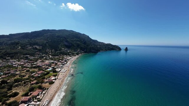 Saint Gordios beach, Corfu, Greece