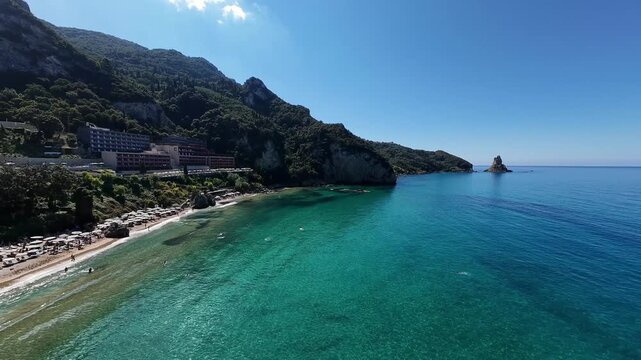 Saint Gordios beach, Corfu, Greece