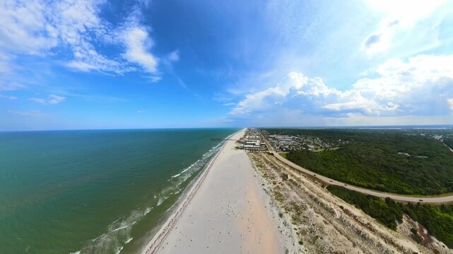 Aerial video St Augustine Beach Florida 2026