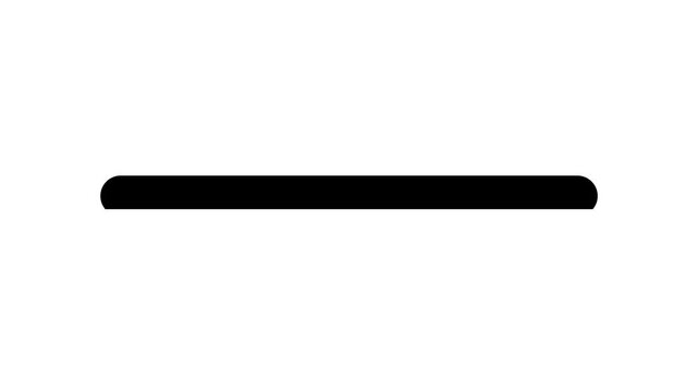 Minimalist Black and White Loading Progress Bar Animation Loop